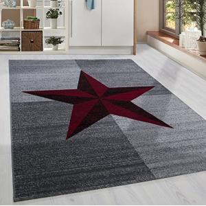 HomebyHome Alfombra Pila Corta Diseño de Ondas abstractas S…