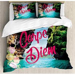 ABAKUHAUS Diciendo Funda Nórdica, Carpe Diem Mensaje, Decor…