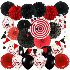 Zerodeco Decoración de Fiesta, abanicos de Papel Colgantes,…