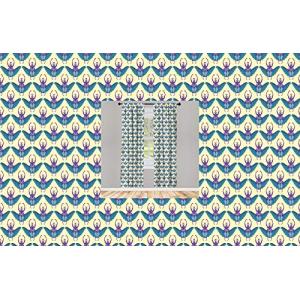 ABAKUHAUS Insecto Juego de 2 Paños Cortinas, Colorido escar…