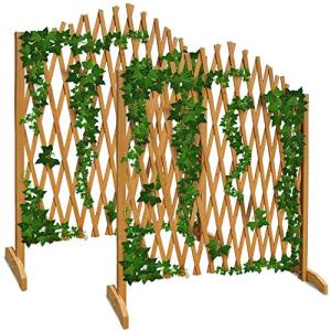 GARDEBRUK® Celosía Extensible 2 uds. Madera hasta 200cm Pla…