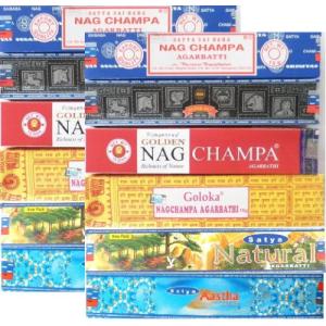 Varillas de incienso 12 cajitas Satya Nag Champa Goloka 6 N…