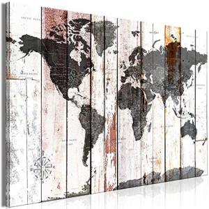 murando Cuadro en Lienzo Mapamundi 90x60 cm 1 parte Impresi…