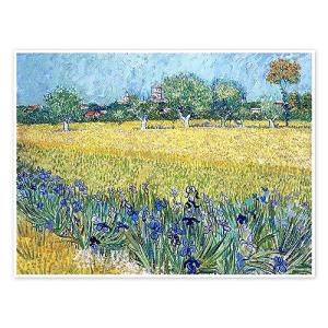 Campo de trigo con lirios Póster de Vincent van Gogh 70 x 5…