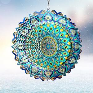 Eiryhope Molinillos de Viento de Mandala de Pavo Real, Escu…
