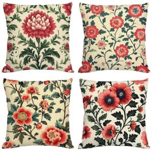Rosa Cojines Exterior Impermeable Lino Fundas Cojines 70x70…