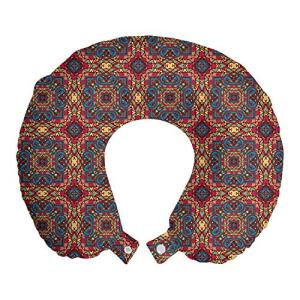 ABAKUHAUS otomano Cojín de Viaje para Soporte de Cuello, Or…