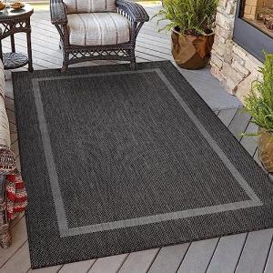 HomebyHome Alfombra Exterior Interior 300x400 (280 x 370 cm…