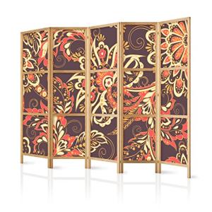 murando - Biombo XXL Flores 225x171 cm 5 Paneles Lienzo de…