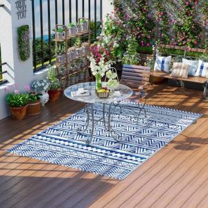 Outsunny Alfombra de Exterior 182x274 cm Alfombra Reversibl…