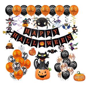 Fontee® 60 piezas halloween decoracion accesorios, Happy Ha…