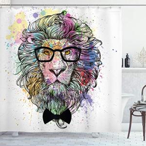 ABAKUHAUS Hipster Cortina de Baño, León del Arco Creativas…