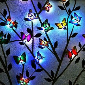 wecan 24Pack Mariposas Luminosas Led 3d Mariposas Neon Adhe…