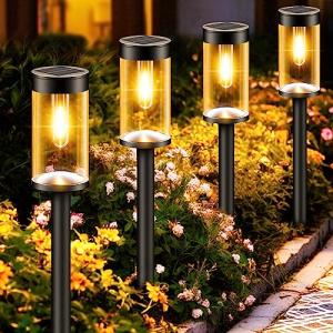nipify Balizas Solares para Exterior Jardin,4 Paquete Luces…