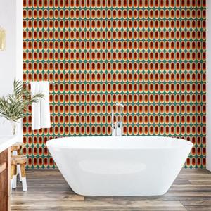 ABAKUHAUS retro Pelar y pegar papel tapiz para el hogar, Et…