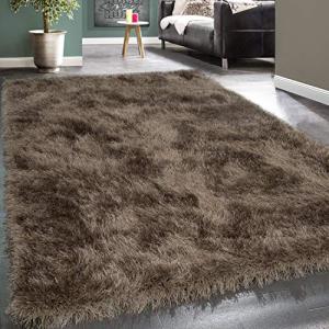 Paco Home Alfombra Salon De Habitacion Pelo Largo Lisa Felp…