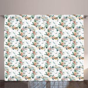 ABAKUHAUS Navidad Cortina, Feliz Navidad Hojas Fruta, Sala…