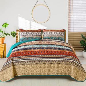 WONGS BEDDING Colcha de cama de 220 x 240 cm, manta bohemia…