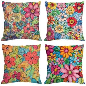 Fundas Cojines 65x65 cm Juego de 4 color Cojines Exterior I…