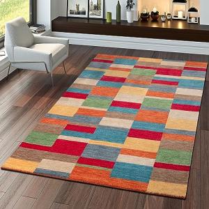 TT Home Alfombra Tejida A Mano Gabbeh Calidad Lana Jaspeado…
