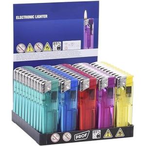 Pack de 50 Mecheros Recargables electrónicos de Colores Sur…