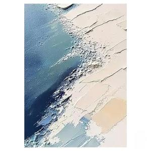 Lienzo decorativo for pared, pintura al óleo abstracta de p…
