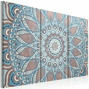murando - Cuadro en Lienzo Mandala 135x90 cm 3 piezas - Imp…