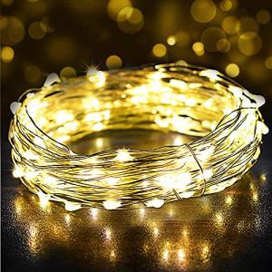 Guirnalda Luces 12M 120 LED, Luces de Navidad con Impermeab…