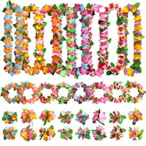 Aviski 32 Piezas decoración Hawaiana Leis, Collar de Flores…