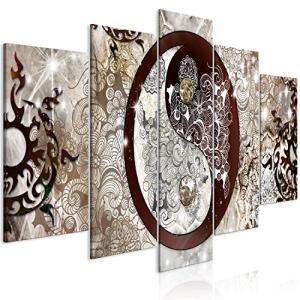 murando Cuadro en Lienzo Mandala 200x100 cm 5 partes Impres…