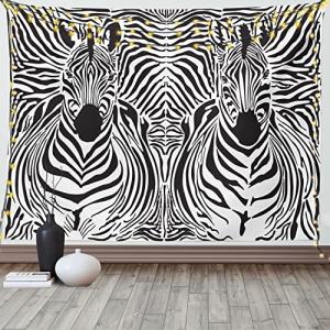 ABAKUHAUS Estampa Cebra Tapiz de Pared y Cubrecama Suave, I…