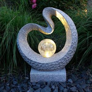 Arnusa Escultura de luz Solar con Aspecto de Granito, lámpa…
