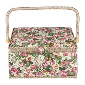 Cesta de costura, caja de costura, caja de agujas, organiza…