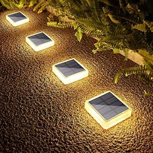 Lacasa Luces Solares Jardin, 4 Pack 30LM LED Lámpara Solar…