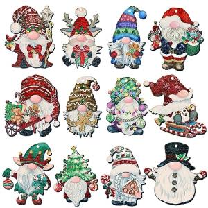 GWHOLE Colgantes de Navidad 24pcs Decoraciones para Árbol d…