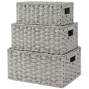 GRANNY SAYS Cestas Almacenaje con Tapa, Paquete de 3 Cestas…