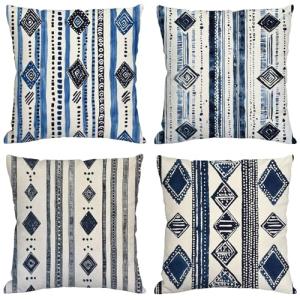 Marina de Guerra Cojines Exterior Impermeable Lino Fundas C…