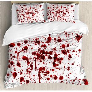 ABAKUHAUS Sangriento Funda Nórdica, Salpicaduras de Sangre…