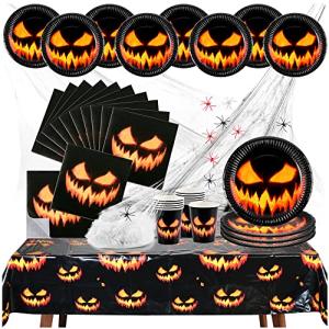 COM-FOUR® 38x Piezas de decoración de Halloween con tela de…
