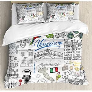 ABAKUHAUS Venecia Funda Nórdica, Venezia Elementos Italiana…