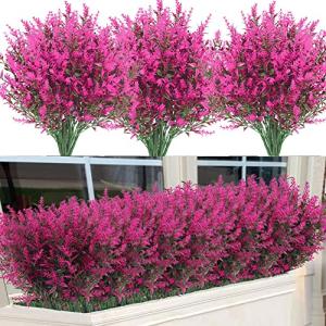 12 Piezas Lavanda Artificiales Flores Falsas Arbustos Plant…