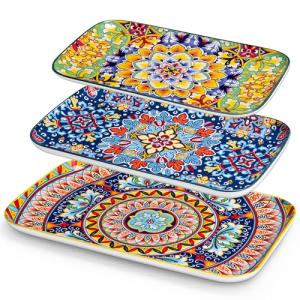 vancasso SIMI Juego de 3 Platos para Servir - Platos Rectan…