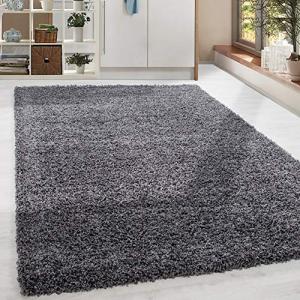 HomebyHome Alfombra Salon Peludo de Pelo Largo Gris 300x400…