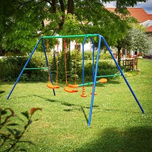 Spielwerk Columpio para Niños 180kg Metal 2 Columpios Balan…