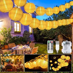 Guirnalda de farolillos LED para exteriores, 40 unidades, 8…