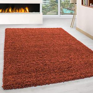 HomebyHome Alfombra Peludo de Pila Larga Diseño Liso Sala d…