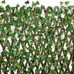 MIHOUNION Plantas Colgantes Hiedra Artificiales 200cm x 12p…