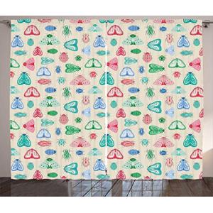 ABAKUHAUS Insecto Cortinas, Creativa polillas y escarabajos…