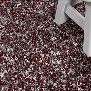 HomebyHome Alfombra para salón, pelo largo, color rojo, 200…