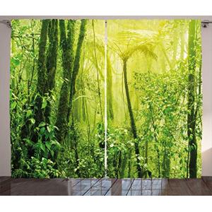 ABAKUHAUS Verde Cortinas, Bosque Tropical del Amazonas, Sal…